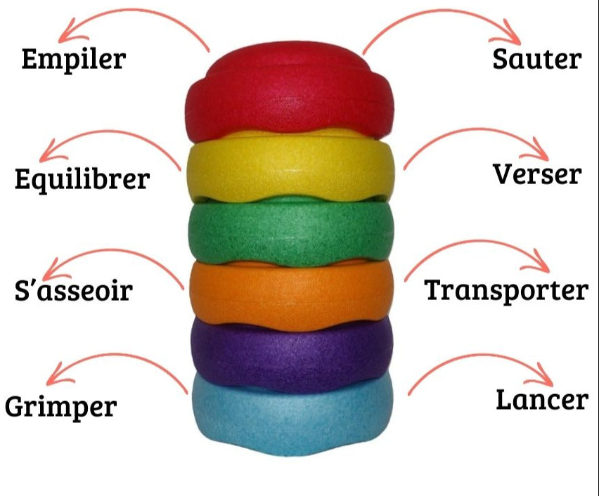 Lot de 6 pierres d'activité